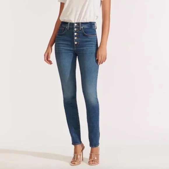 Veronica Beard Debbie 10” Skinny Jeans in Bright Blue - Picture 12 of 12